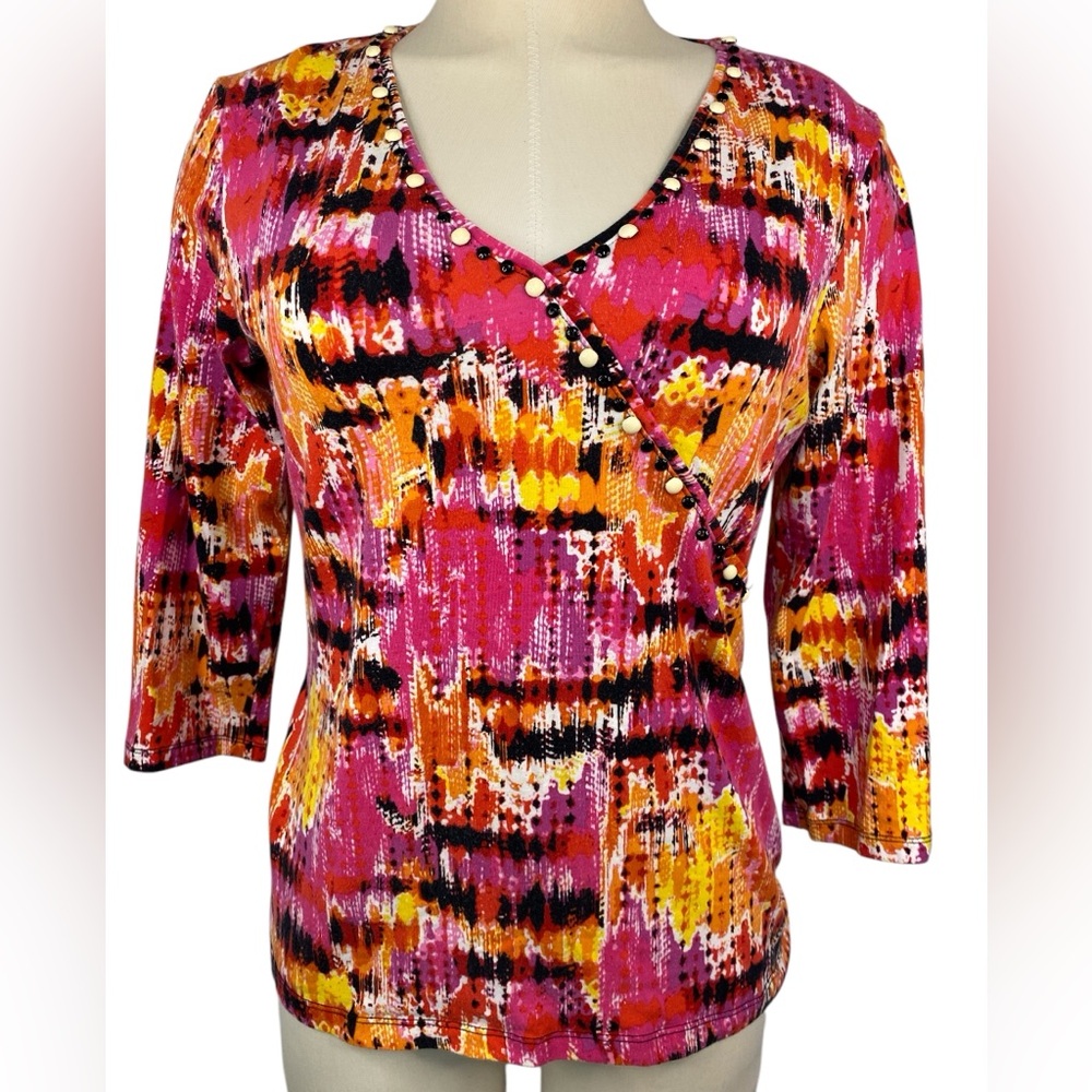 Ruby Rd. Long Sleeve Pullover Top Women’s Medium